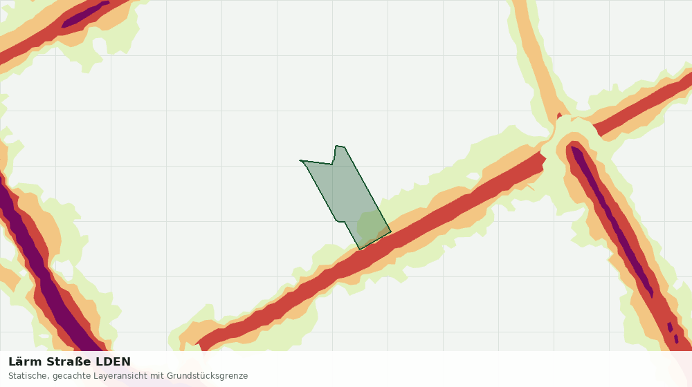 Statische Kartenansicht: Lärm Straße LDEN