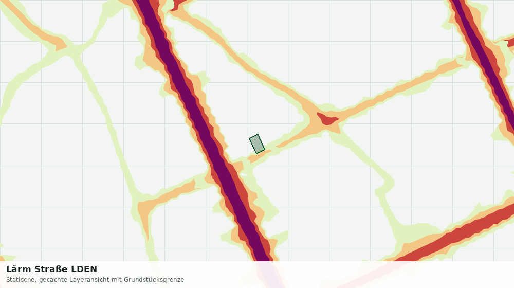 Statische Kartenansicht: Lärm Straße LDEN