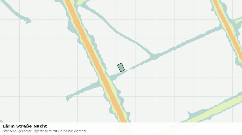 Statische Kartenansicht: Lärm Straße Nacht