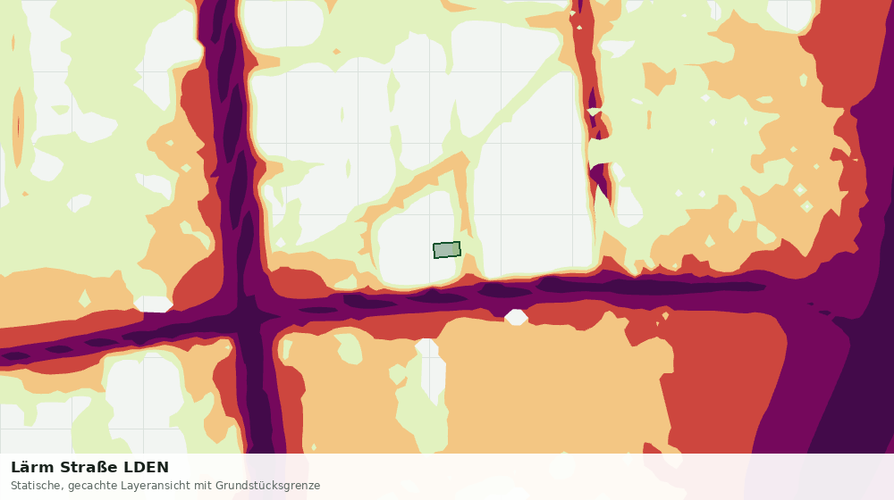 Statische Kartenansicht: Lärm Straße LDEN