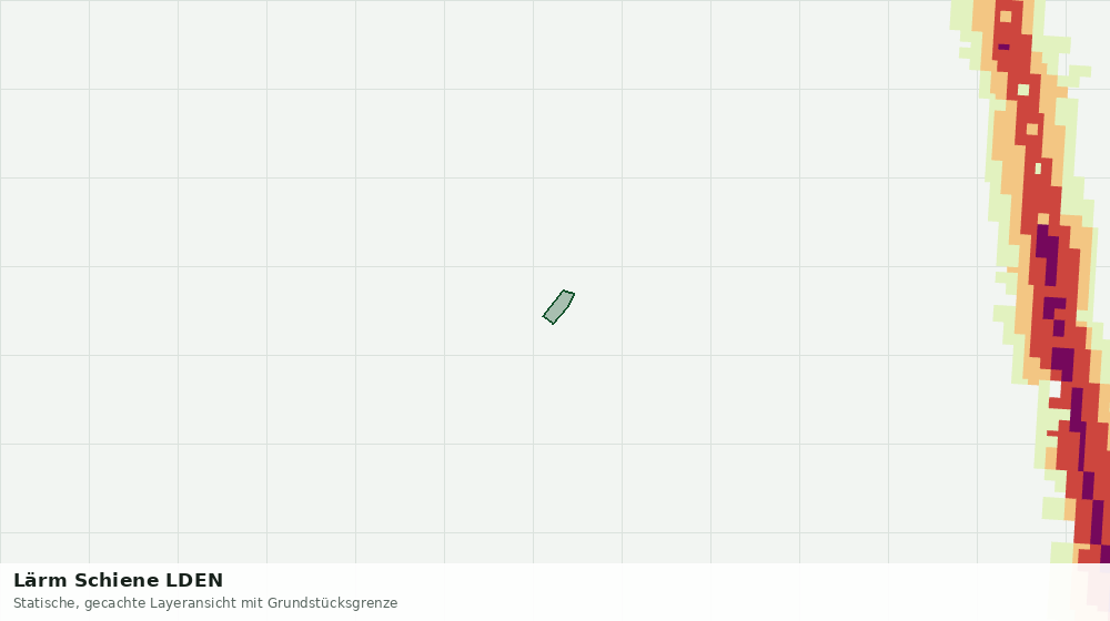 Statische Kartenansicht: Lärm Schiene LDEN