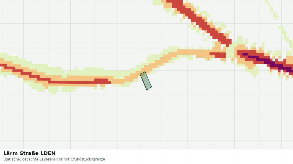Statische Kartenansicht: Lärm Straße LDEN