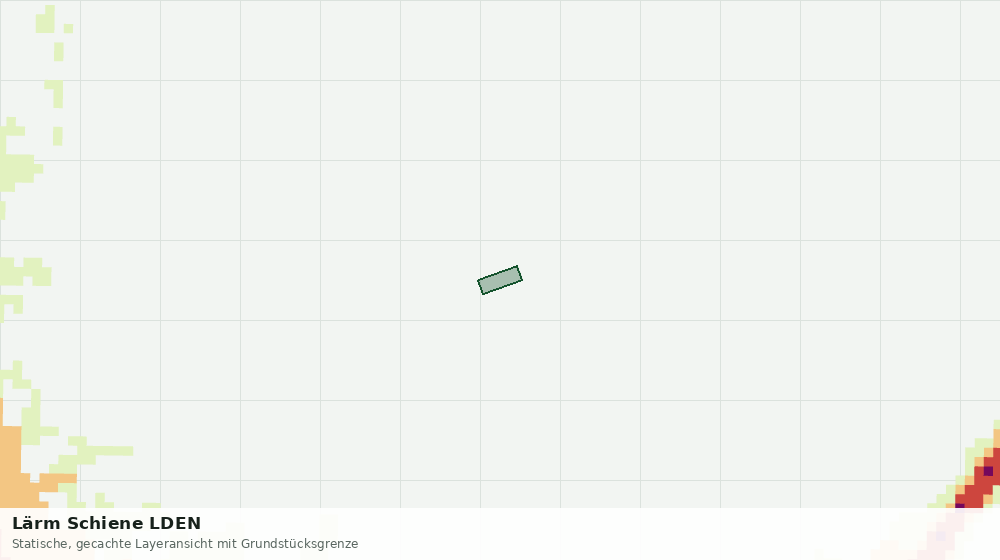 Statische Kartenansicht: Lärm Schiene LDEN