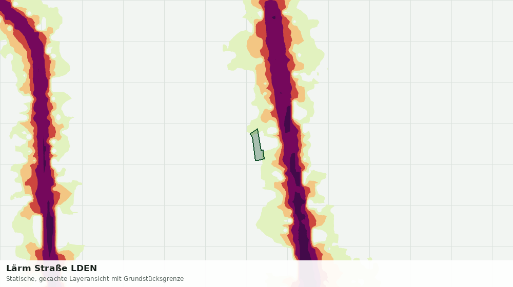 Statische Kartenansicht: Lärm Straße LDEN