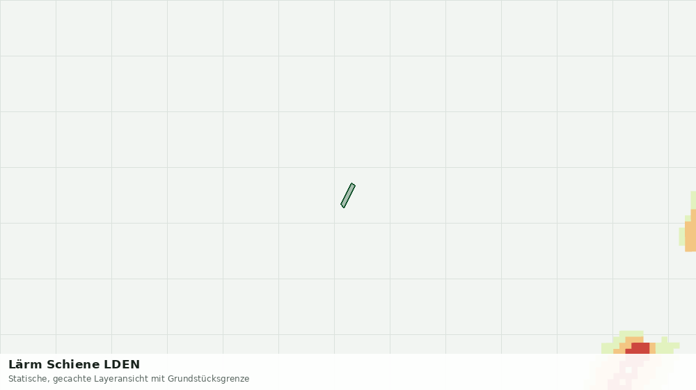 Statische Kartenansicht: Lärm Schiene LDEN