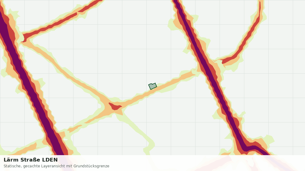 Statische Kartenansicht: Lärm Straße LDEN