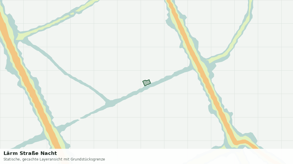 Statische Kartenansicht: Lärm Straße Nacht