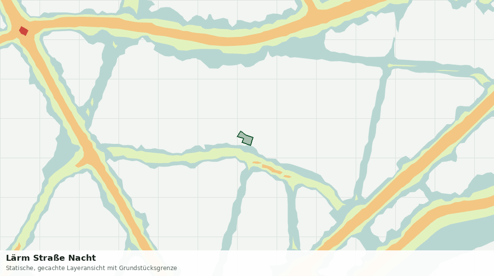 Statische Kartenansicht: Lärm Straße Nacht