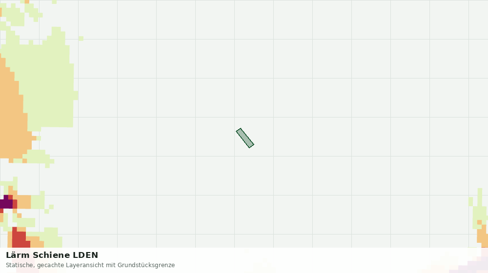 Statische Kartenansicht: Lärm Schiene LDEN