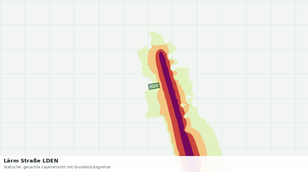 Statische Kartenansicht: Lärm Straße LDEN