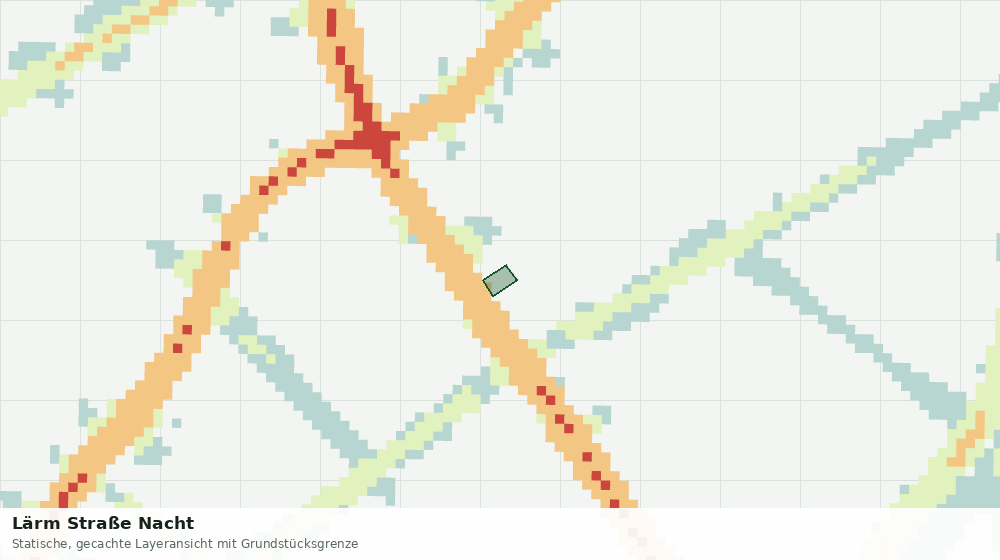 Statische Kartenansicht: Lärm Straße Nacht