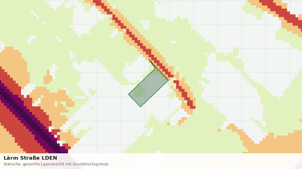 Statische Kartenansicht: Lärm Straße LDEN
