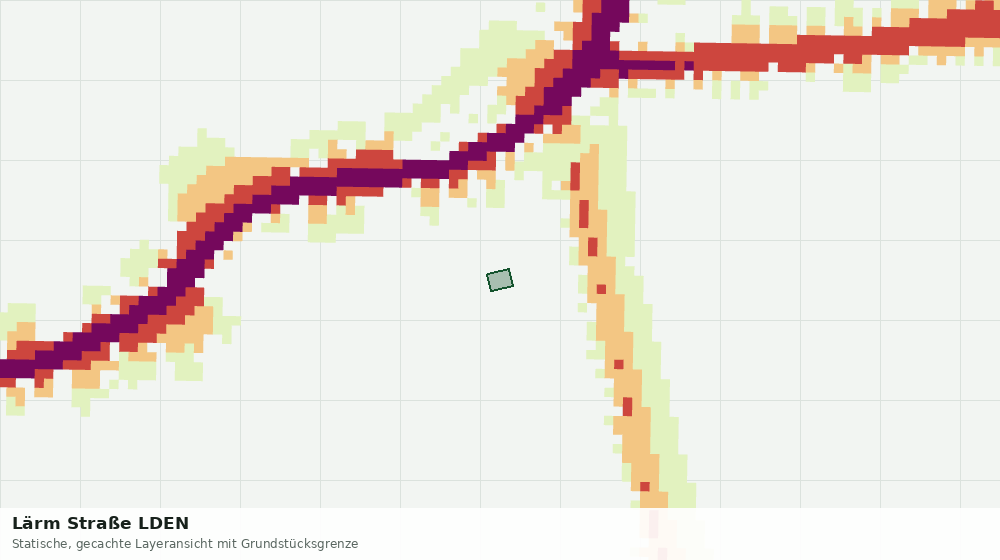 Statische Kartenansicht: Lärm Straße LDEN