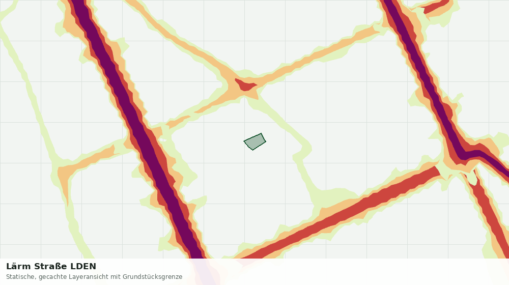 Statische Kartenansicht: Lärm Straße LDEN