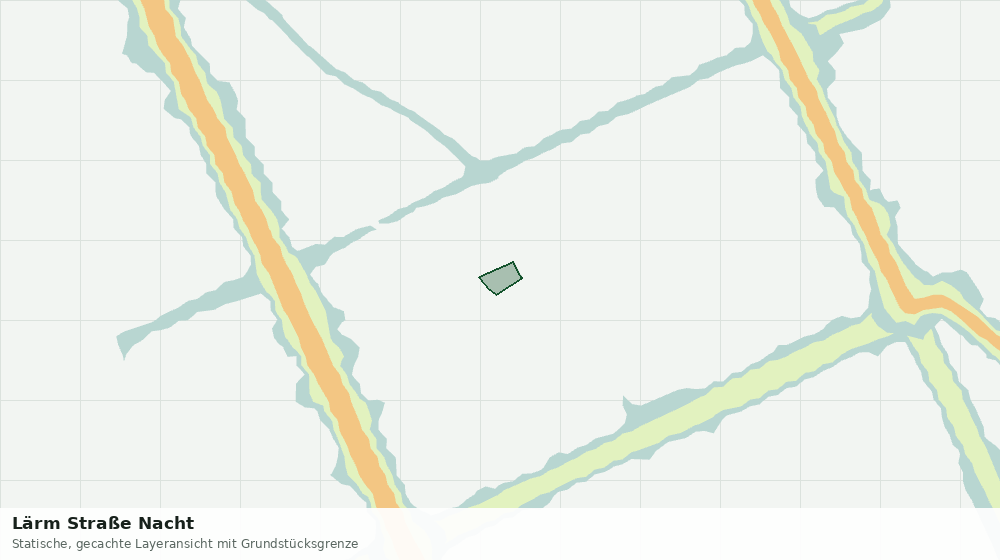 Statische Kartenansicht: Lärm Straße Nacht