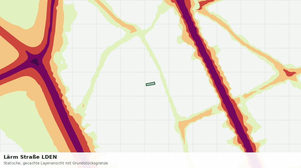 Statische Kartenansicht: Lärm Straße LDEN
