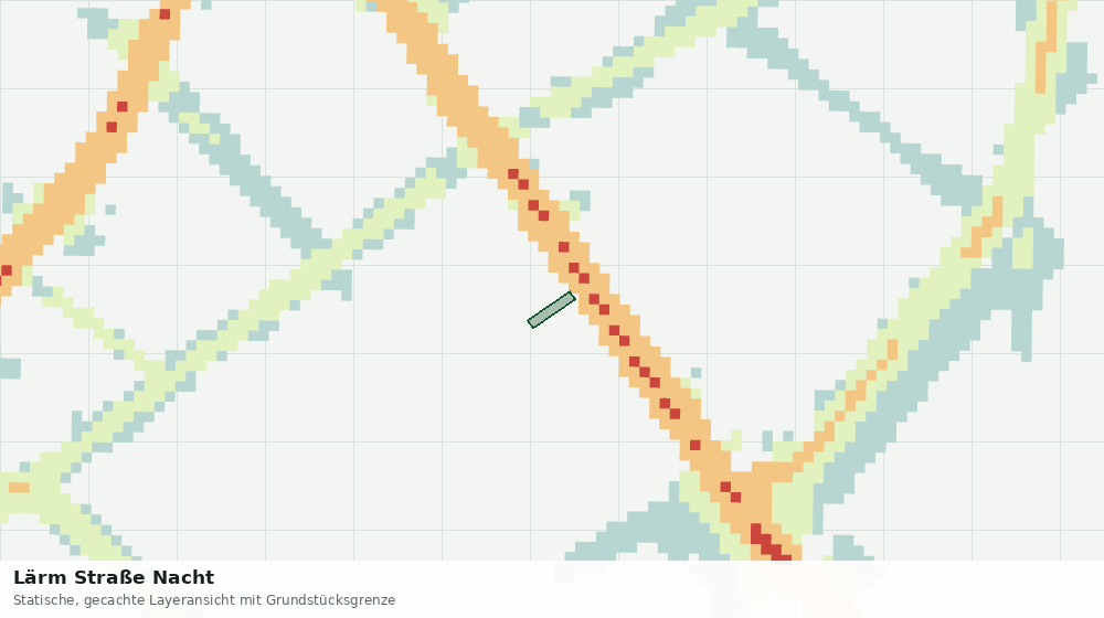 Statische Kartenansicht: Lärm Straße Nacht