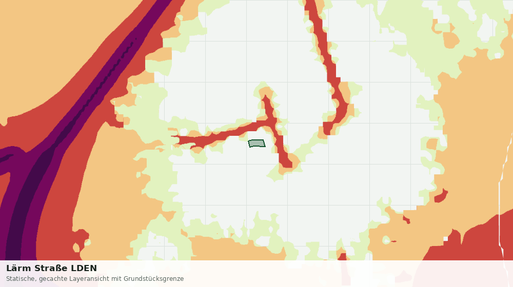 Statische Kartenansicht: Lärm Straße LDEN