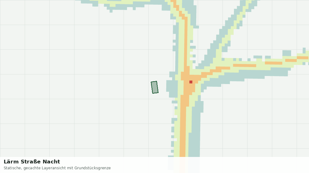 Statische Kartenansicht: Lärm Straße Nacht