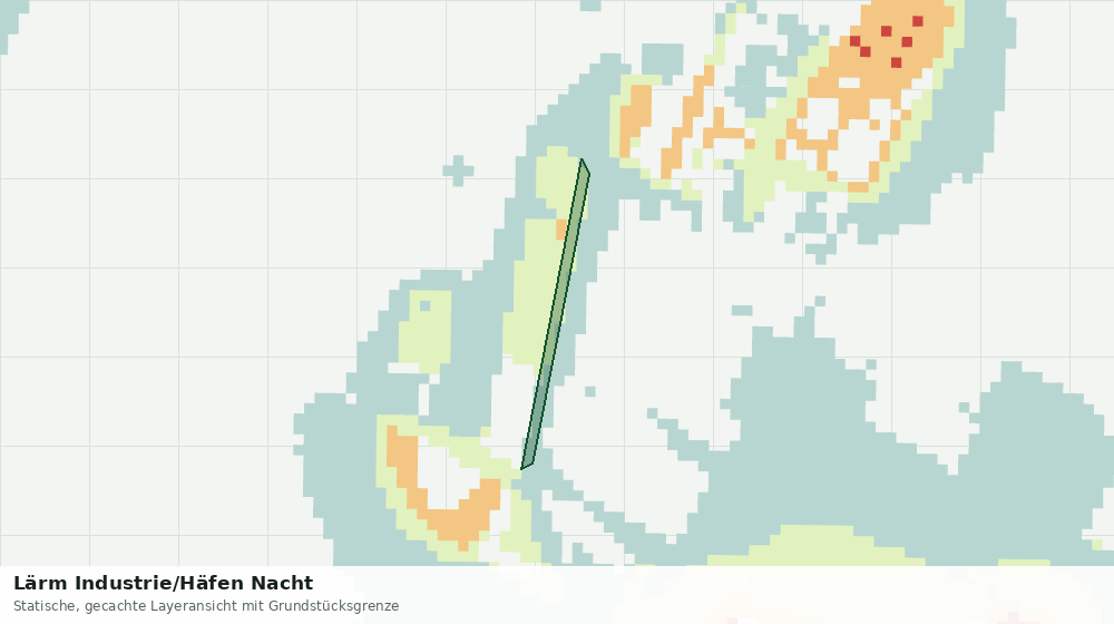 Statische Kartenansicht: Lärm Industrie/Häfen Nacht