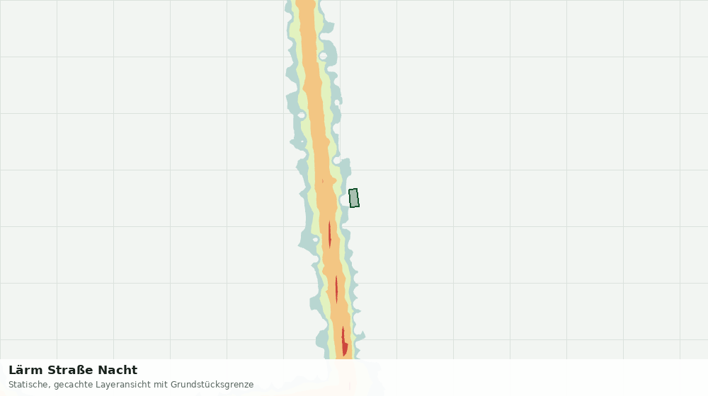 Statische Kartenansicht: Lärm Straße Nacht