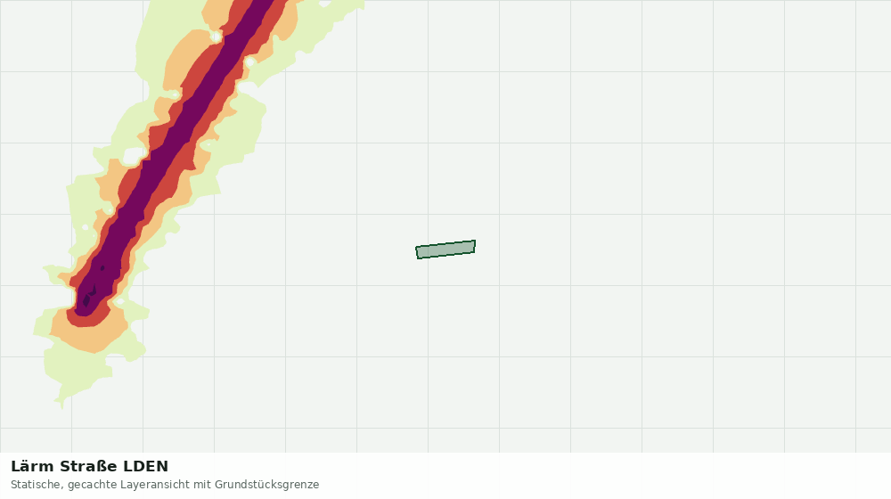Statische Kartenansicht: Lärm Straße LDEN
