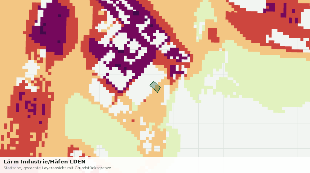 Statische Kartenansicht: Lärm Industrie/Häfen LDEN