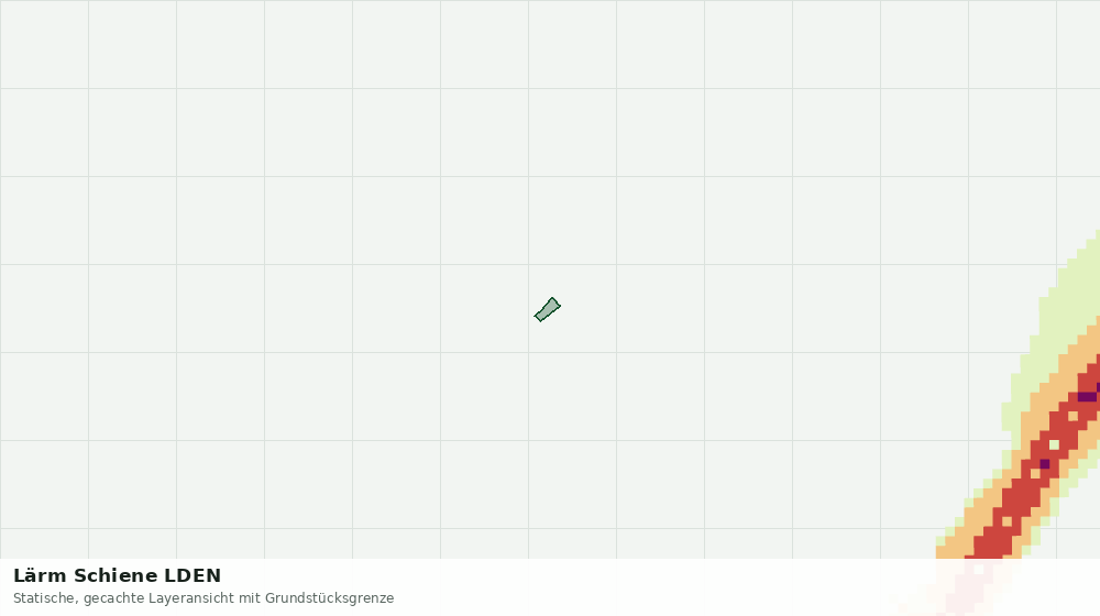 Statische Kartenansicht: Lärm Schiene LDEN