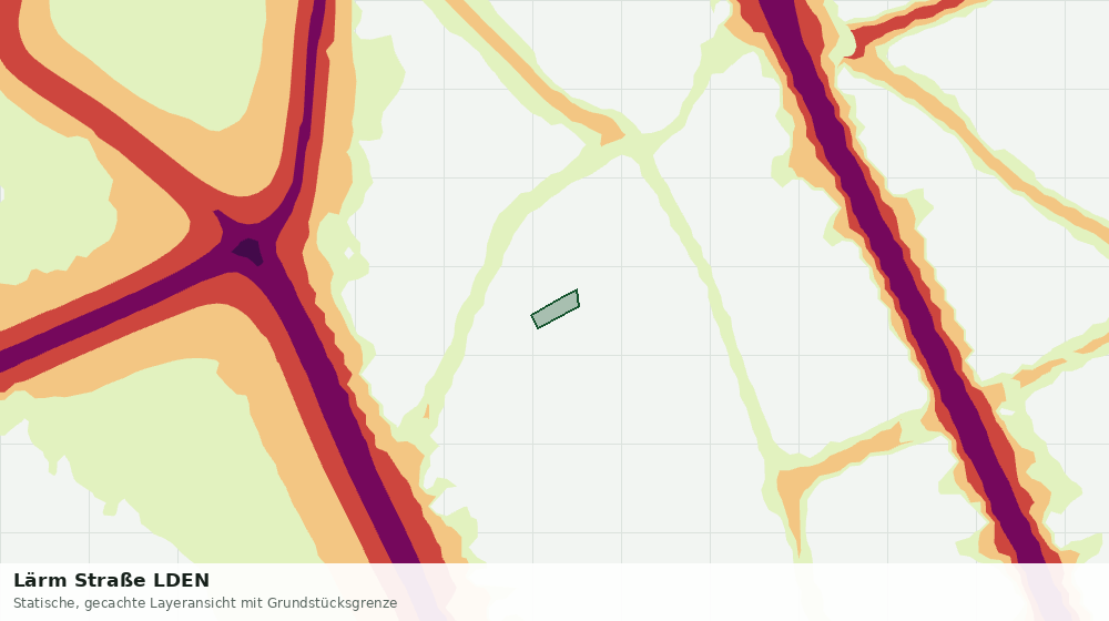 Statische Kartenansicht: Lärm Straße LDEN