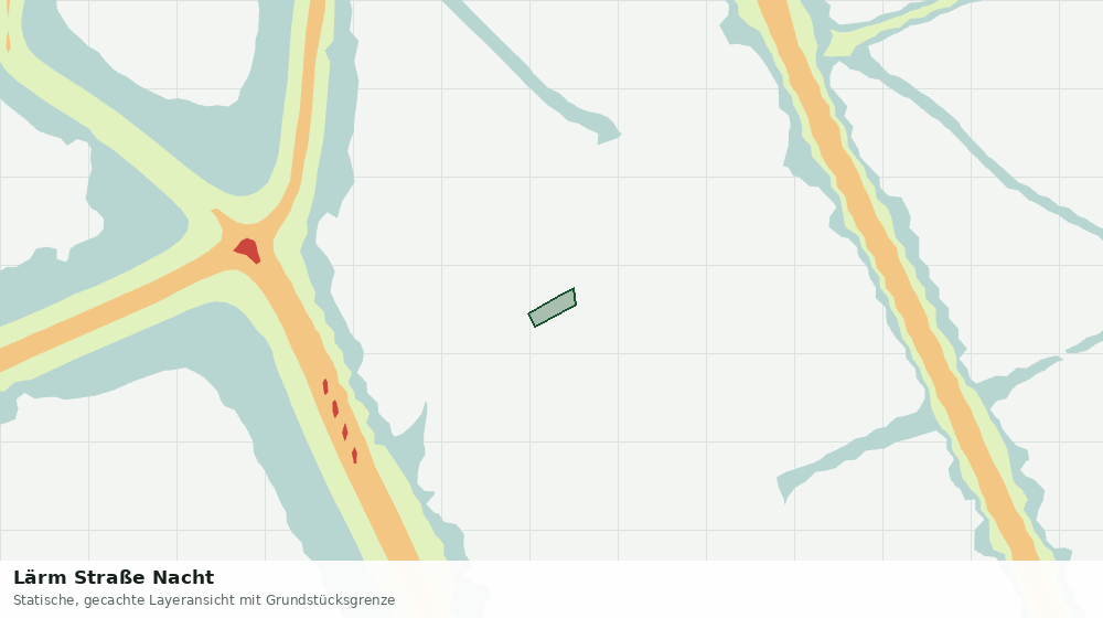 Statische Kartenansicht: Lärm Straße Nacht