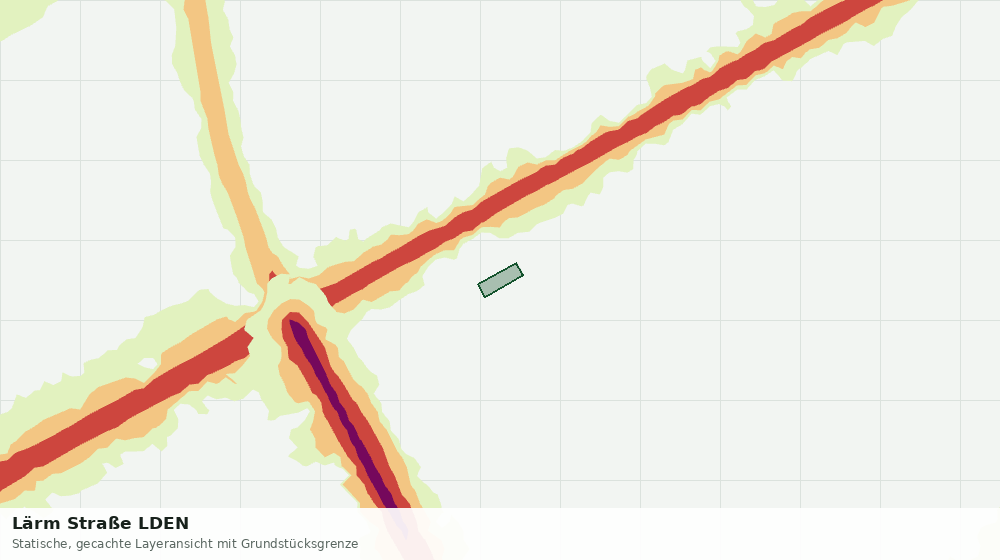 Statische Kartenansicht: Lärm Straße LDEN