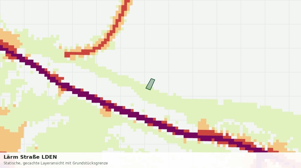 Statische Kartenansicht: Lärm Straße LDEN