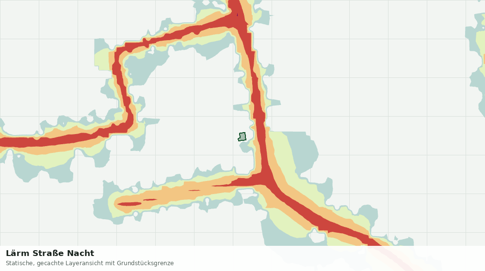 Statische Kartenansicht: Lärm Straße Nacht