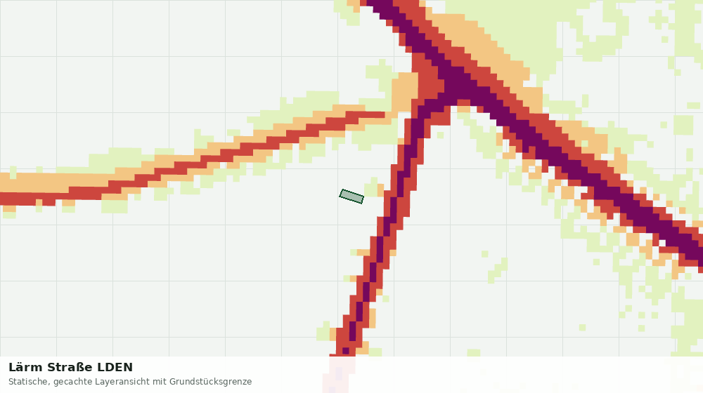 Statische Kartenansicht: Lärm Straße LDEN