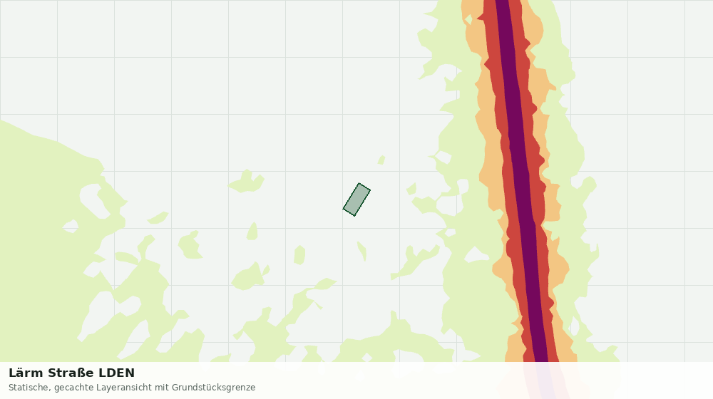 Statische Kartenansicht: Lärm Straße LDEN