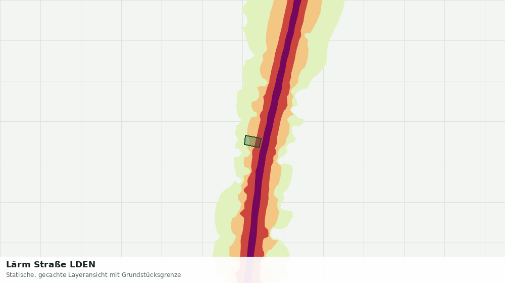 Statische Kartenansicht: Lärm Straße LDEN