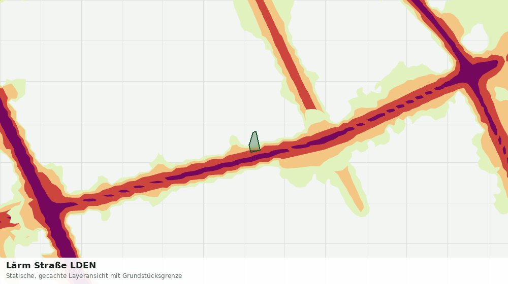 Statische Kartenansicht: Lärm Straße LDEN