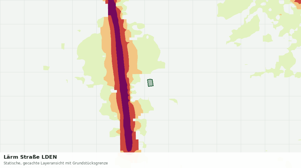 Statische Kartenansicht: Lärm Straße LDEN