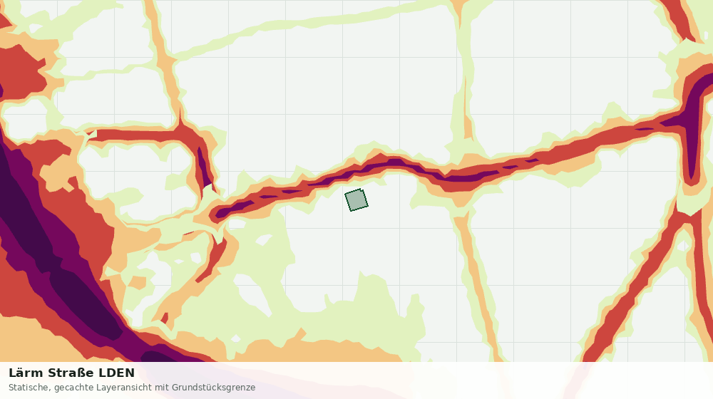 Statische Kartenansicht: Lärm Straße LDEN