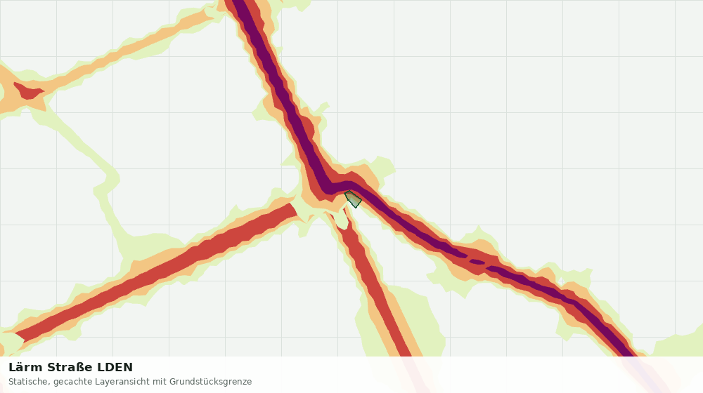Statische Kartenansicht: Lärm Straße LDEN