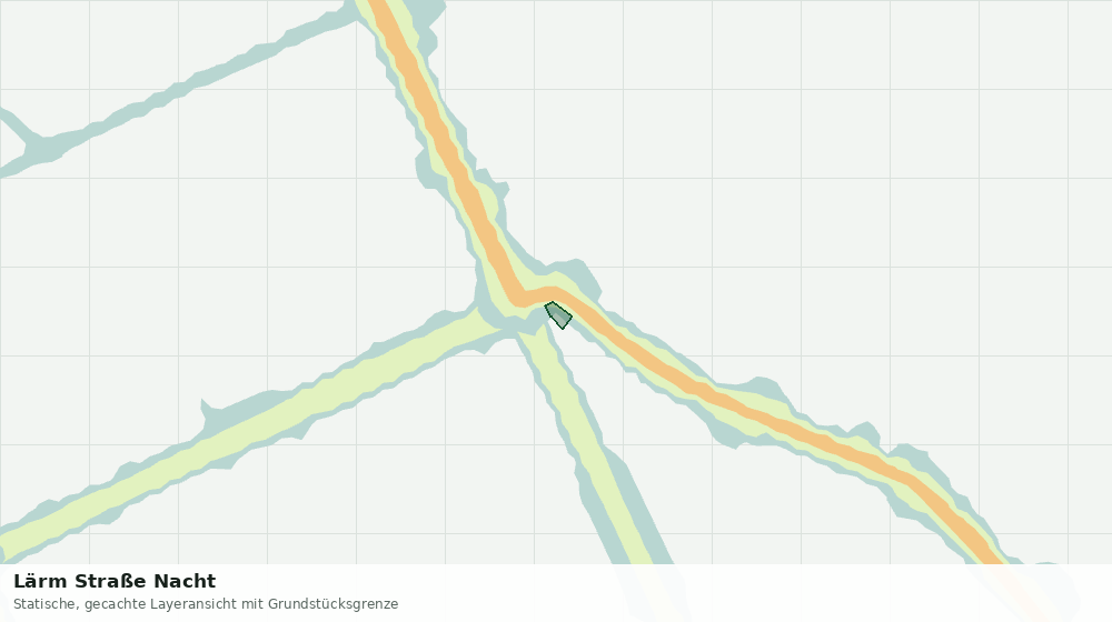 Statische Kartenansicht: Lärm Straße Nacht