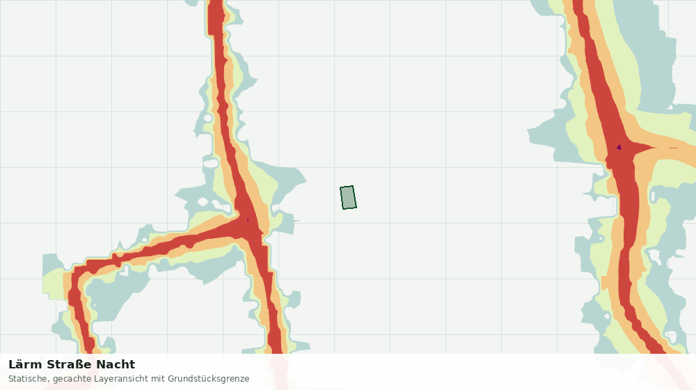 Statische Kartenansicht: Lärm Straße Nacht