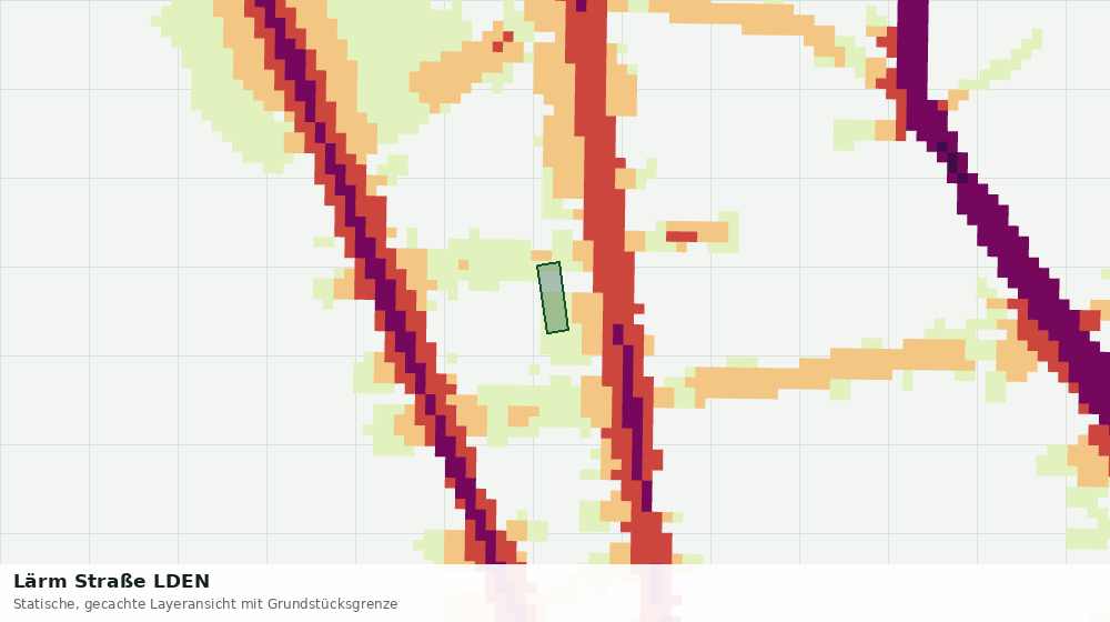 Statische Kartenansicht: Lärm Straße LDEN