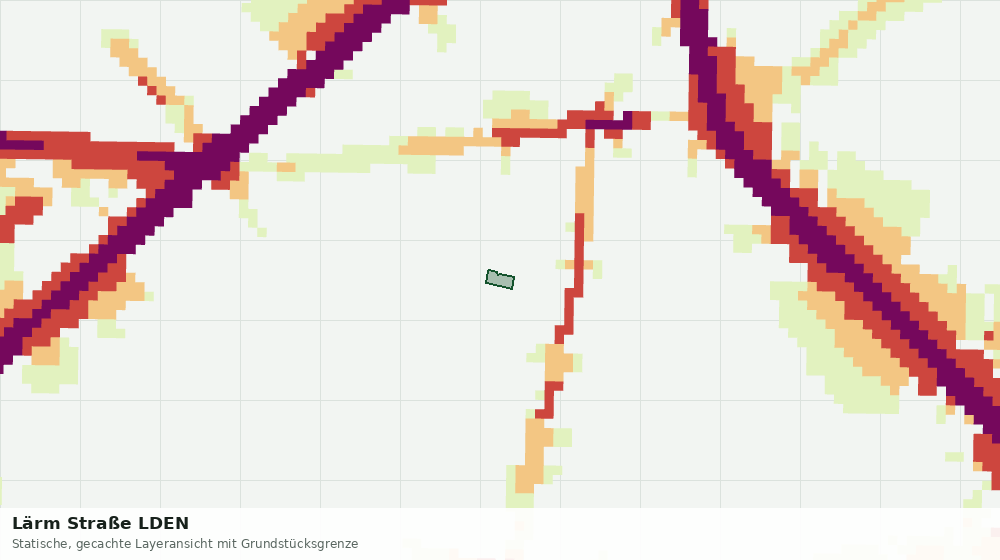 Statische Kartenansicht: Lärm Straße LDEN
