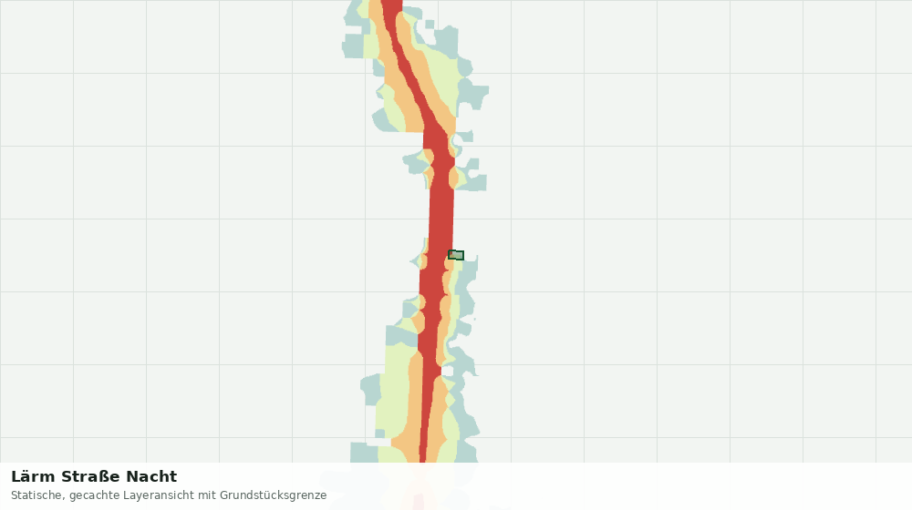 Statische Kartenansicht: Lärm Straße Nacht