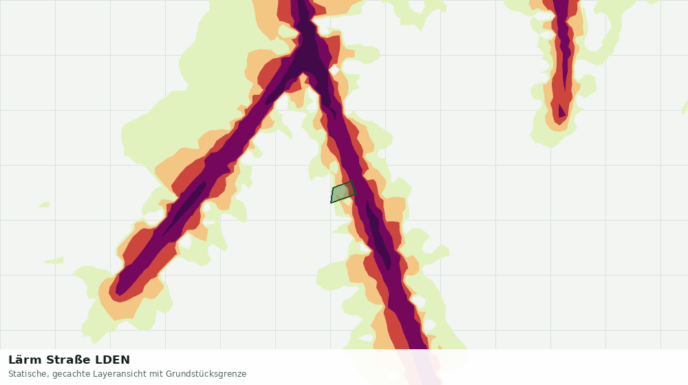 Statische Kartenansicht: Lärm Straße LDEN