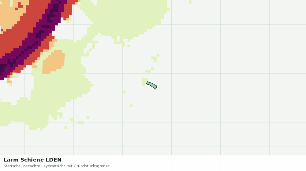 Statische Kartenansicht: Lärm Schiene LDEN