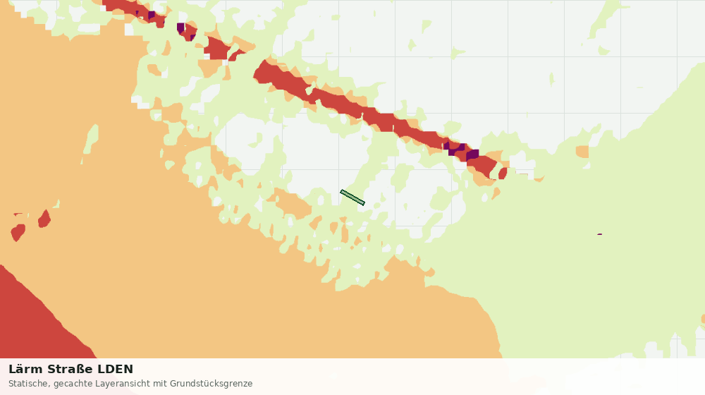 Statische Kartenansicht: Lärm Straße LDEN