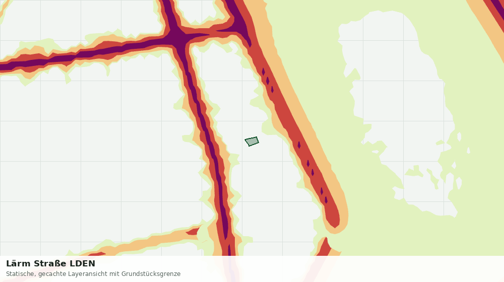 Statische Kartenansicht: Lärm Straße LDEN