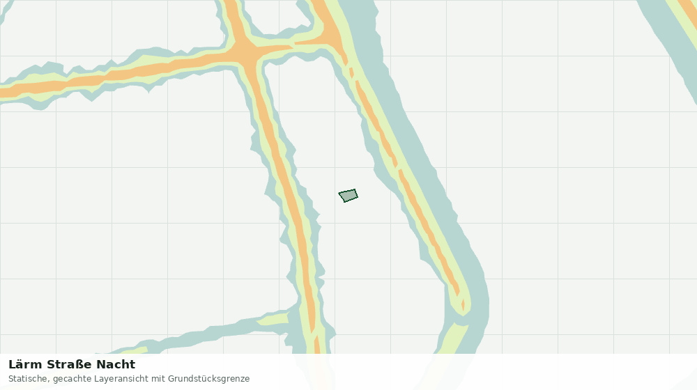 Statische Kartenansicht: Lärm Straße Nacht